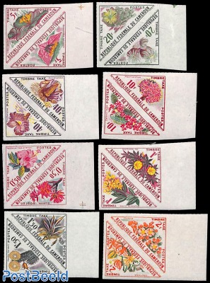 Postage due, flowers 16v, imperforated