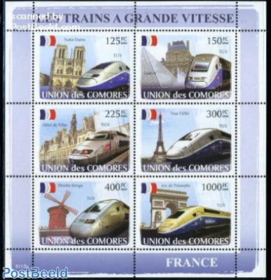 French high speed trains 6v m/s