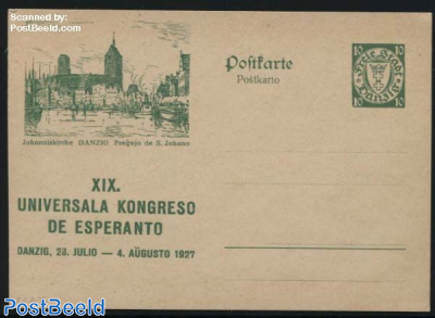 Illustrated postcard, Esperanto, 10pf, Johanniskirche