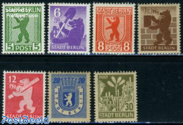 Stadt Berlin, Definitives 7v