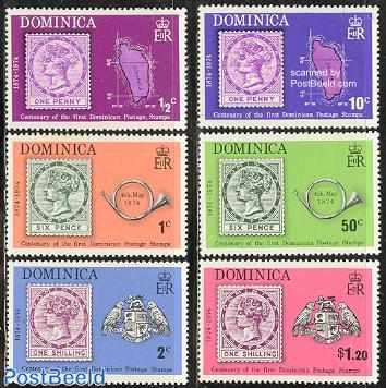 Stamp centenary 6v