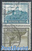 4Pf+6Pf, Tete-beche pair from booklet