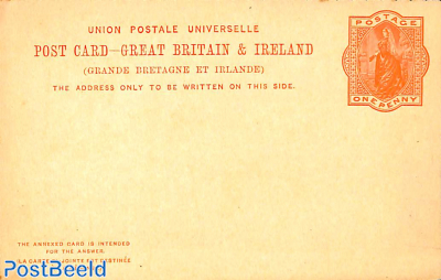 Reply Paid Postcard ONE PENNY/ONE PENNY