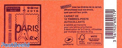 Paris Philex, Booklet with 12x rouge s-a