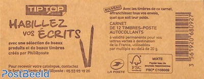 Habillez vos Écrits, Booklet with 12x vert s-a