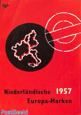 Original Dutch promotional folder from 1957, Europa, German language