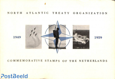 Original Dutch promotional folder from 1959, NATO stamps, English language