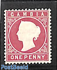 1d, WM Crown-CC, Stamp out of set