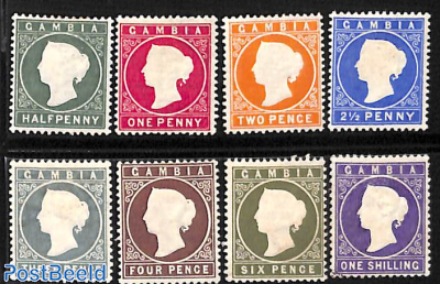 Definitives, Queen Victoria 8v