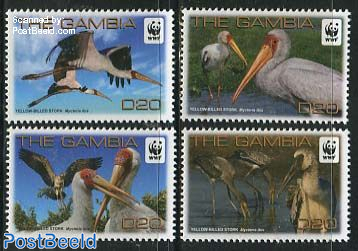 WWF, Stork (mycteria ibis) 4v