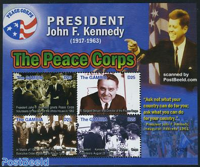 J.F. Kennedy 4v m/s, The peace corps