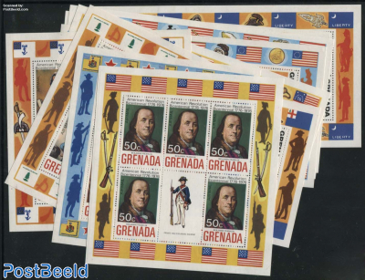 US Bicentenary 10 minisheets