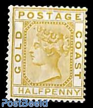 1/2d, WM Crown-CC, Stamp out of set
