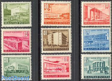 Definitives, buildings 9v