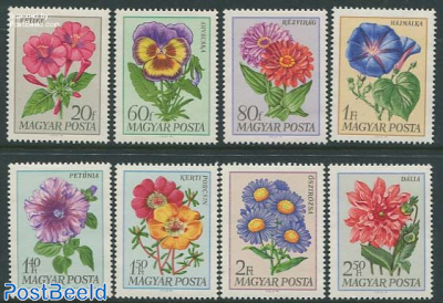 Garden flowers 8v