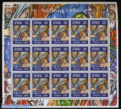 Christmas m/s (with 15 stamps)