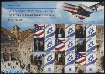My Stamp, Donald Trump Visit minisheet