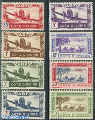 Airmail definitives 8v