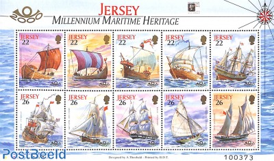 Ships, stamp show m/s