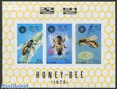 Honey Bees 3v m/s, Imperforated