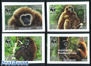 WWF, monkeys 4v imperforated
