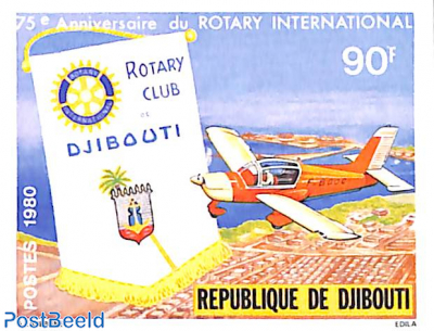 Rotary club 1v, imperforated