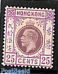 25c, WM Mult.Crown-CA, Stamp out of set, Type II