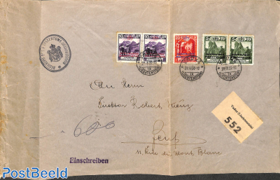 Official registered mail (all stamps perf. 11.5)