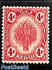 Kedah 4c, WM ScriptCA, Stamp out of set