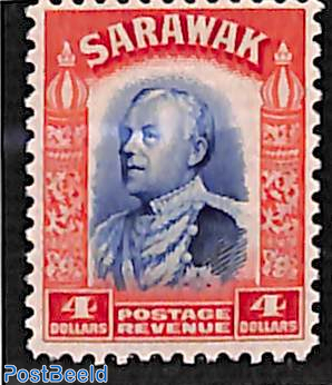4$, Sarawak, Stamp out of set