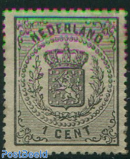 1c, Black, Stamp out of set