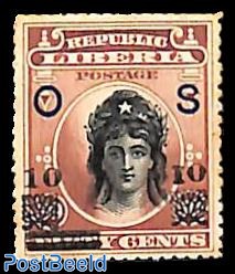 10 on 50c, On Service, Stamp out of set