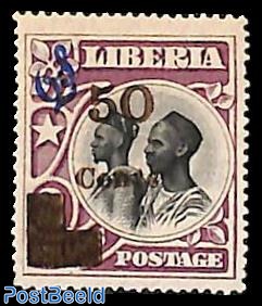 50c on 2$, On Service, Stamp out of set