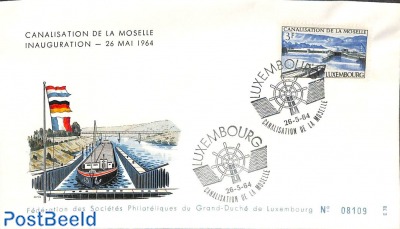 Moselle canalisation 1v, FDC