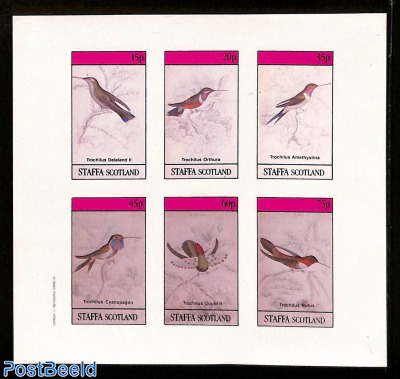 Staffa, hummingbirds m/s, imperforated