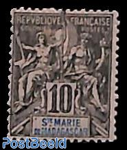 10c, St. Marie, Stamp out of set