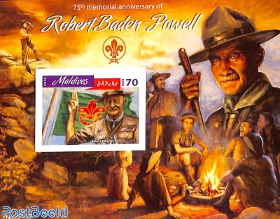 Robert Baden Powell s/s, imperforated