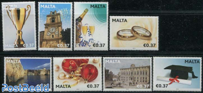 Greeting stamps 8v