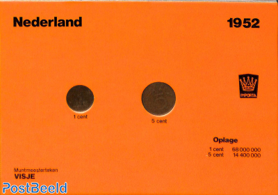 Dutch coins 1952