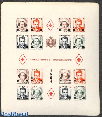 Red Cross, overprints m/s, imperforated