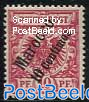 German Post, 10c on 10pf, Stamp out of set