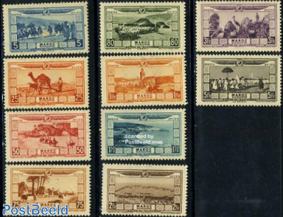 Airmail definitives 10v