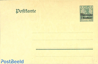 German Post, postcard 5c