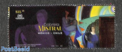 Gabriela Mistral, joint issue Chile 1v