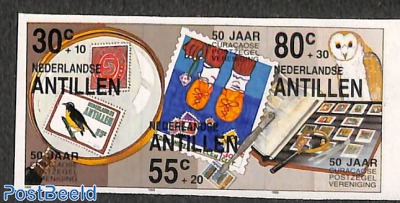 Stamp association 3v, imperforated
