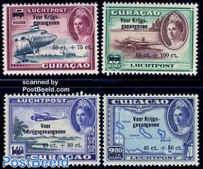 Airmail definitives, overprints 4v