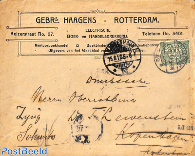 Letter to Copenhagen, forwarded to Zuerich