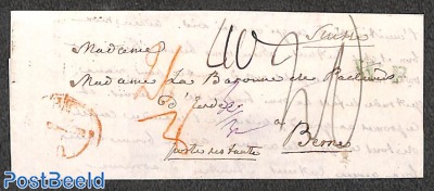 Folding letter 20st from AMERONGEN to Bern