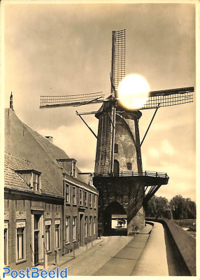 Postcard 5c on 7,5c, Molenreeks Nr. 16, Wijk bij Duurstede