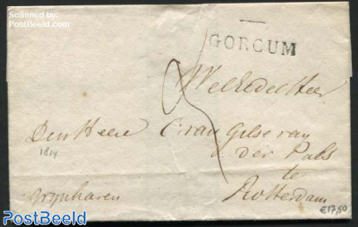 Letter from Gorinchem (Gorcum) to Rotterdam